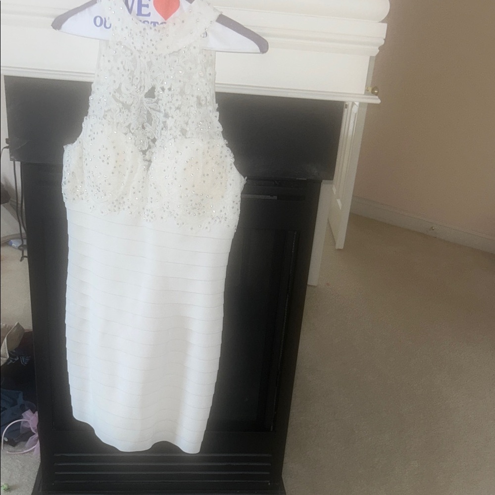 Sherri Hill Elegant White